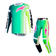 KIT CALÇA + CAMISA ALPINESTARS RACER PORTL VERDE FLUOR 2026 - comprar online