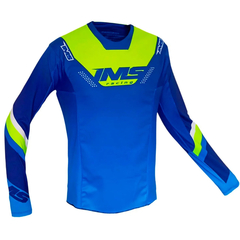 CALÇA + CAMISA IMS REVO EXTREME AZUL FLUOR - Rudnick Motos