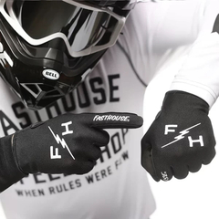 LUVA FASTHOUSE CARBON ETERNAL PRETO - Rudnick Motos