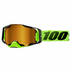 ÓCULOS 100% ARMEGA NEON YELLOW ESPELHADO