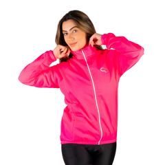 Imagem do Jaqueta Corta Vento Feminina Pink Fluor