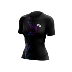 CAMISETA CABANI SLIM GLOSS BLACK FEMININA