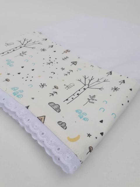 Nubes y Arbolitos- Sabanas Cuna Charriot - comprar online