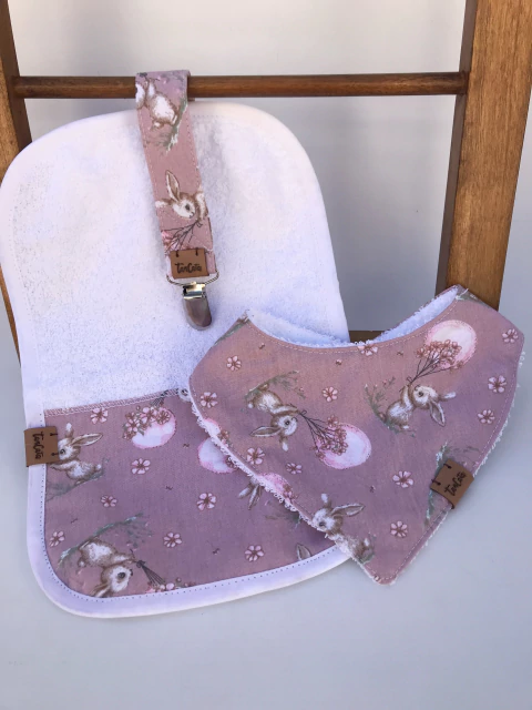 Set BBP Conejita y Flores Rosa - comprar online
