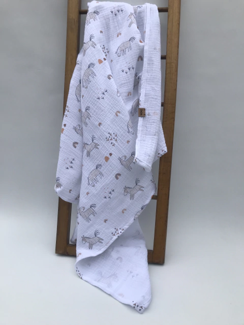 Muselina Baby Cotton FAUNA - comprar online