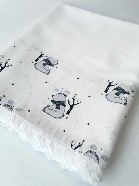 Osito invernal - Sabanas Cuna Colecho - comprar online
