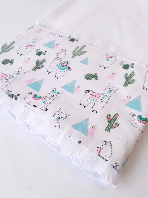 Cactus y Llamitas - Sabanas Cuna Charriot - comprar online