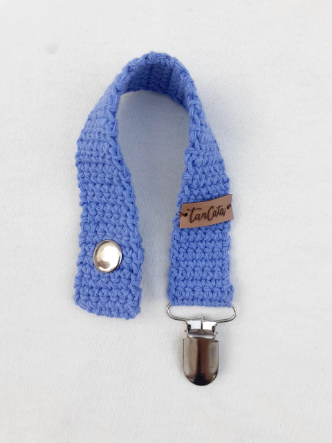 Portachupete a Crochet Azul - comprar online