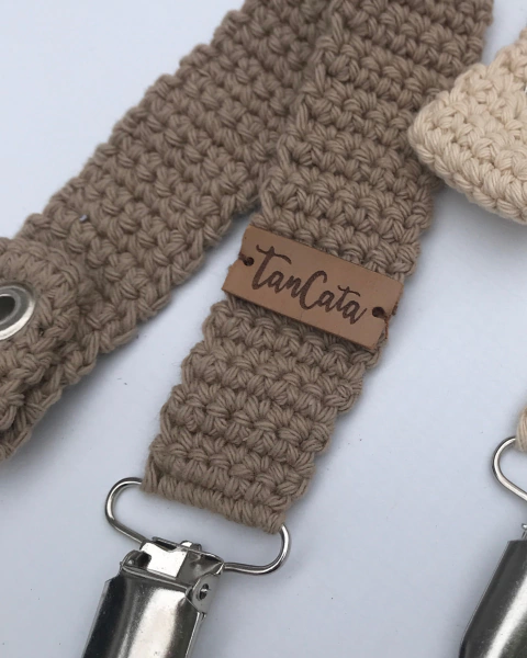 Portachupete a Crochet Marrón - comprar online