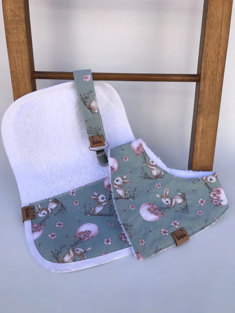 Set BBP Conejita y Flores Verde - comprar online