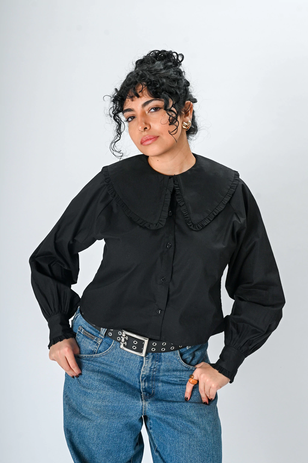 Camisa MAUDE Negra