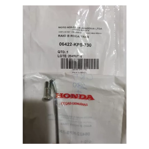 Raio Traseiro Direito CRF 230 07/19 Original 06422-KPS-730