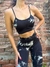 CONJUNTO SEAMLESS (TOP + CALZA) BATIK GRIS/NEGRO - comprar online