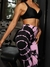 Imagen de CALZA SEAMLESS IMPORTADO BATIK NEGRO Y LILA