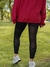 CALZA 7/8 TIRO ALTO NEGRO CON TRANSPARENCIAS - comprar online