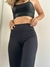 CALZA 7/8 TIRO ALTO NEGRO CON TRANSPARENCIAS - tienda online