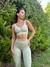 CONJUNTO SEAMLESS 3 PIEZAS (TOP, CALZA Y REMERA) VERDE MUSGO - comprar online