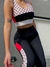 TOP DOBLE TELA ESTRELLAS NEGRO