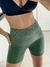 CALZA CORTA SEAMLESS VERDE