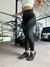 CALZA SEAMLESS CON DETALLES DE COMPRESIÓN COMBINADOS NEGRO - tienda online