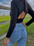 Imagen de BODY SEAMLESS MANGAS LARGAS NEGRO
