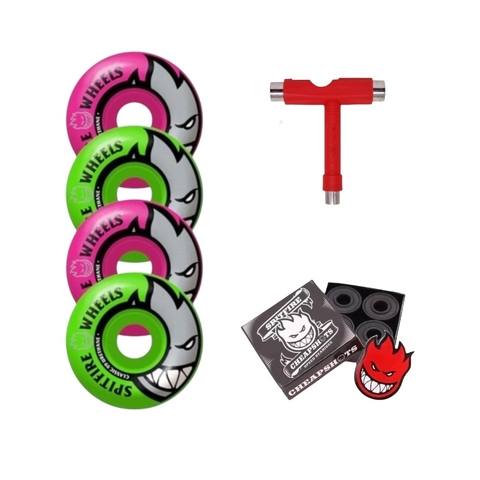 KIT RODAS SPITFIRE + ROLAMENTOS + CHAVE T - comprar online
