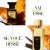 Comparação entre os perfumes Tom Ford Tobacco Vanille e Tobacco Secret 100ML da Perfumes Adel, com folhas de tabaco ao fundo e destaque para as embalagens dos dois frascos.