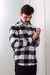 Camisa Xadrez Flanelada Worker Preto e Branco