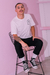 Meia Old School Branca Lisa na internet