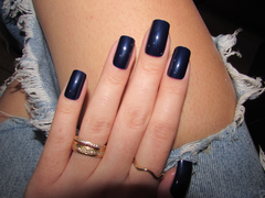 Unha Postiça 24 Unidades Cor Azul Marinho - Nail Encanto - comprar online