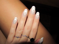 Unhas Postiças Coração na Ponta 24 Unidades