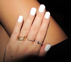 Unhas Postiças 24 Unidades Quadrada Curta Branca - comprar online