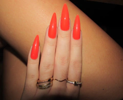 Unhas Postiças 24 Unidades Comprida Vermelha - comprar online