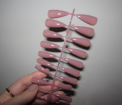 Unhas Postiças 24 Unidades Comprida Nude - comprar online