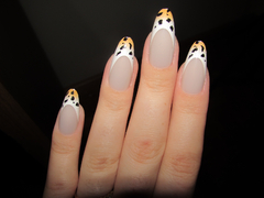 Unha Postiça 24 Unidades Francesinha Animal Print - comprar online
