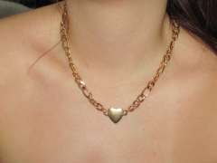 Colar Corrente com Coração - comprar online