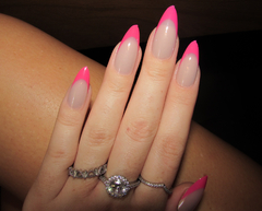 Unha Postiça Francesinha Pink 24 Unidades - comprar online