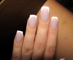 Unha Postiça 24 Unidades Francesinha Quadrada TD205-S1 - comprar online