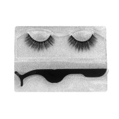 Cílios Postiços Mink 5D 01 + Pinça para Aplicação - Minuto da Beleza