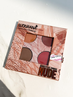 Quarteto Paleta de Sombras Estojo Nude - Ludurana - comprar online