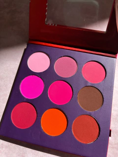 Paleta de Sombras Efeito Matte Fancy 9 Cores - Ludurana