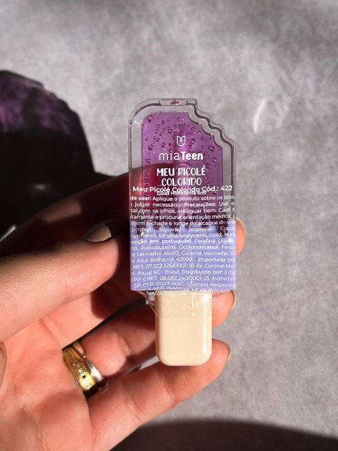 Gloss Hidratante Incolor Meu Picolé Colorido - Mia Make