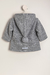 Campera tejida con Pompones Gris *Lana + Plush Piel* - comprar online