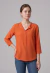 Blusa Manga 3/4 Viscolinho Liso