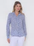 Camisa Manga Longa Crepe Estampado - comprar online