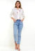 Camisa Manga 3/4 Algodão Bordado Branco - Intens Camisas
