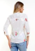 Camisa Manga 3/4 Algodão Bordado Branco - comprar online