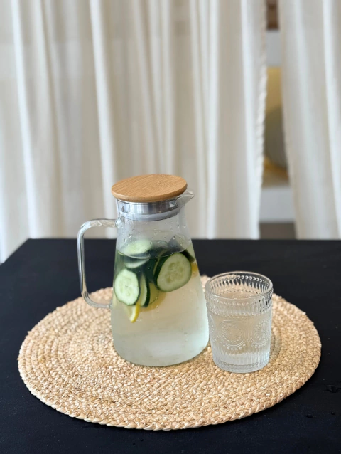 Jarra de vidrio Rounded - 1.500ml - comprar online