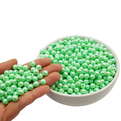 Bola plástica irisada 8mm - 50 gramas (+ ou - 200 bolas) - loja online