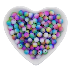Bola plástica tye die 8mm - 50 gramas (+ ou - 220 bolas)